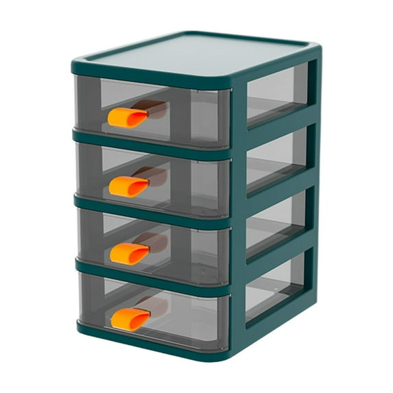 SLYNSHome 4-Layer Drawer Storage for Cabinet Plastic Drawer Organizer Type Closet Portable Makeup Organizer Drawer for Vanity,Under Sink,Kitchen,Pantry,Home Organization - Green