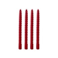 thumbnail image 1 of SLYNSHome 4 Pack Twisted Taper Candles, Unscented Long Thread Candlesticks,Red Decorative Spiral Candles For Wedding Banquet Dinner Table Holiday Indoor Home Decor, 1 of 6
