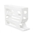 thumbnail image 1 of SLYNSHome 4-Tier Slide Egg Holder for Refrigerator Door - Auto Rolling Kitchen Countertop Egg Storage Container, Durable & Space-Saving Organizer - White, 1 of 5