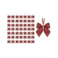 thumbnail image 1 of SLYNSHome 50 Pcs Christmas Bow Mini Ribbon Bow Tie Wreath Ornaments for Christmas Tree Xmas Decoration - Red, 1 of 7