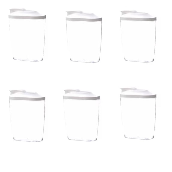 SLYNSHome 6Pcs Cereal Containers Storage,50 oz Airtight Food Storage Containers with Pouring Spout BPA Free Bin for Flour and Grain Coffee