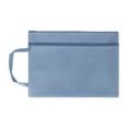 thumbnail image 1 of SLYNSHome A4 Zipper Pouch Large Double Pocket Waterproof File Bag with Handle Blue Foldable Document Storage, 1 of 6