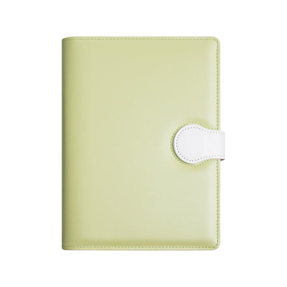 SLYNSHome A5 Hardcover Notebook, Green Magnetic Buckle Journal With PU Leather Cover, Lined Paper Notebook For Daily Notes, Diary Writing And Gifting
