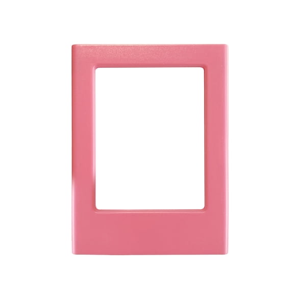SLYNSHome Acrylic Fridge Magnetic Frame,Hot Pink Mini Picture Frames Double Sided Photo Refrigerator Magnet Picture Frame