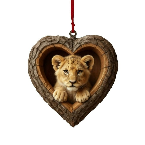 SLYNSHome Animal Ornaments for Christmas Tree,Cute Forest Animals Pendant Hanging Christmas Ornaments Christmas Gifts for Animal Lovers