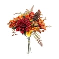 thumbnail image 1 of SLYNSHome Artificial Fall Pumpkin Floral Bouquet,Orange Faux Sunflower Maple Berry Flower Stems, Harvest Tabletop Arrangement For Thanksgiving Indoor Home Mantel Decor, 1 of 6