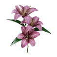thumbnail image 1 of SLYNSHome Artificial Flowers Lily Lilies Silk Faux Flowers with Long Stems,Purple Fake Floral Bulk Bouquet for Home Decor Office Table Centerpiece Decoration, 1 of 7