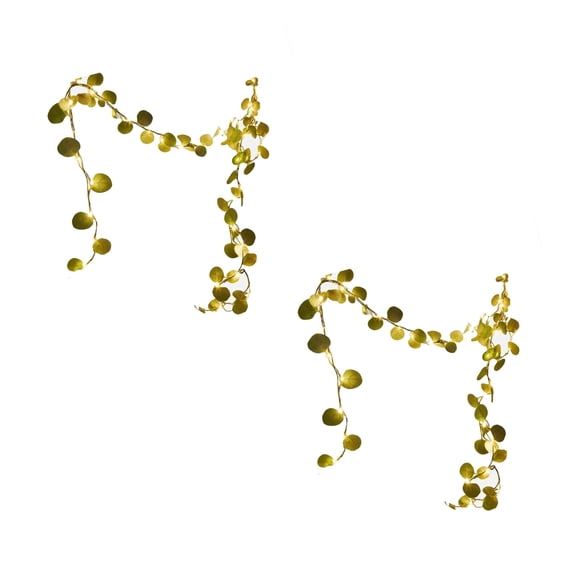 SLYNSHome Artificial Ivy Garland Fake Plants with Lights Vine Hanging Garland String Light Hanging for Home Bedroom Garden Party Wedding Decor