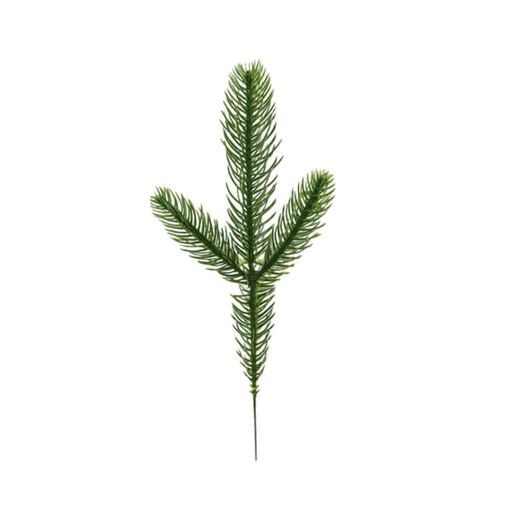 SLYNSHome Artificial Norfolk Pine Branches Fake Greenery Picks Fake Norfolk Pine Stems Tree Needle Sprigs for Vase Filler DIY Craft Garland Home Decorations