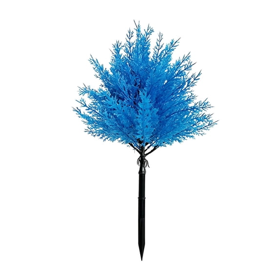 SLYNSHome Artificial Pine Topiary Tree with Ground Spike Blue Artificial Shrub Bushes Fake Evergreen Tree for Porch, Artificial Plants for Outdoor Planters Indoor UV Resistant
