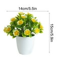 thumbnail image 1 of SLYNSHome Artificial Pot Flowers Small Fake Plants with Pot Mini Potted Plants for House Office Tabletop Decoration - Yellow, 1 of 8