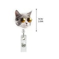 thumbnail image 1 of SLYNSHome Badge Reels Retractable Badge Holder,Cartoon Cat ID Name Card Holder Cute Kitten Badge Reel for Work Office Nurse Teacher, 1 of 6