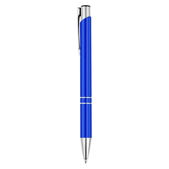 SLYNSHome Ballpoint Pen Office Supplies Business Accessories Products,Portable Black Metal Telescopic Ballpoint Pen Retractable Pens for Women Men - Blue