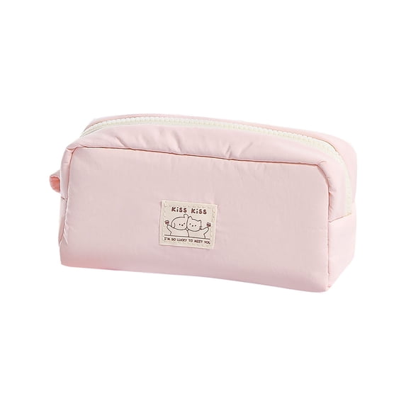SLYNSHome Big Capacity Pencil Case Pink Large Pen Pouch Holder Bag Marker Case Stationery Storage Office Desk Organizer