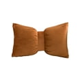 thumbnail image 1 of SLYNSHome Bow Pillows for Sofa Couch Throw Pillow Cute Bow Shaped Cushion Orange Plush Lumbar Decorative Pillow Room Decor, 1 of 7