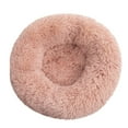 thumbnail image 1 of SLYNSHome Calming Cat Beds for Indoor Cats,Washable Dog Beds Anti Anxiety Round Fluffy Plush Faux Fur Pet Bed - Pink, 1 of 3