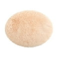 thumbnail image 1 of SLYNSHome Calming Donut Dog Bed Cat Bed,Plush Faux Fur Anti-Anxiety Pet Bed Self-Warming Puppy Kitty Pad Donut Bed - 15.7 inch - Beige, 1 of 4