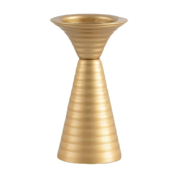 SLYNSHome Candlestick Candle Holders for Taper,Gold Candle Stick Candle Holder for Table Centerpiece,Wedding,Birthday Mantel Decor - 6.9 inch