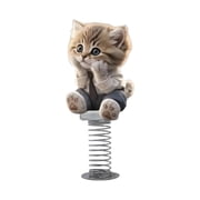 SLYNSHome Cat Car Accessories Dashboard Decorations,Cute Kitty Shaking Decor Car Interior Desk Ornaments Gifts - Brown