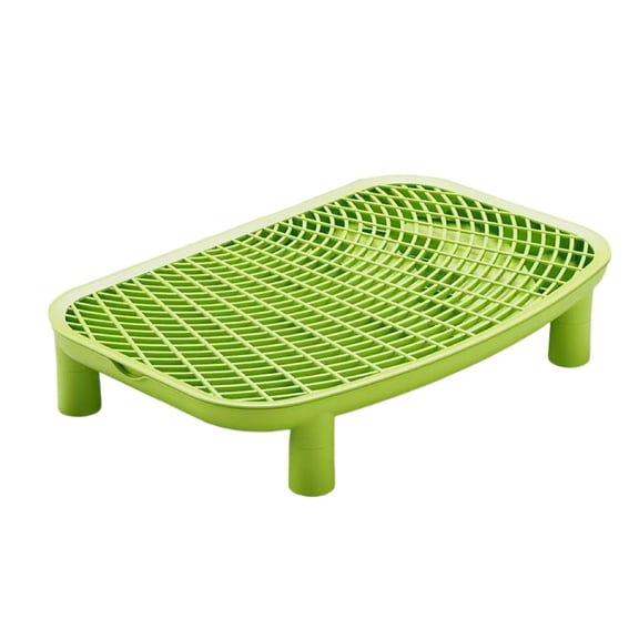 SLYNSHome Cat Litter Mat Kitty Litter Trapping Mat,Green Large Dual-Layer Cat Litter Box Mat for Kitty,Floor Protection Waterproof Urineproof Pad