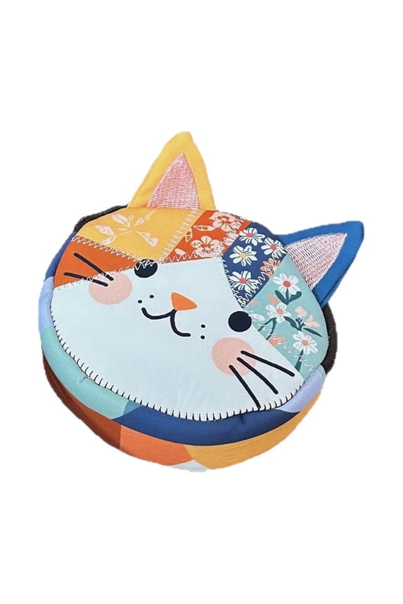 Cats Keychain Coin Purse for Women Cute Kitty Change Pouch Zipper Little Tiny Travel Wallet Coin Holder