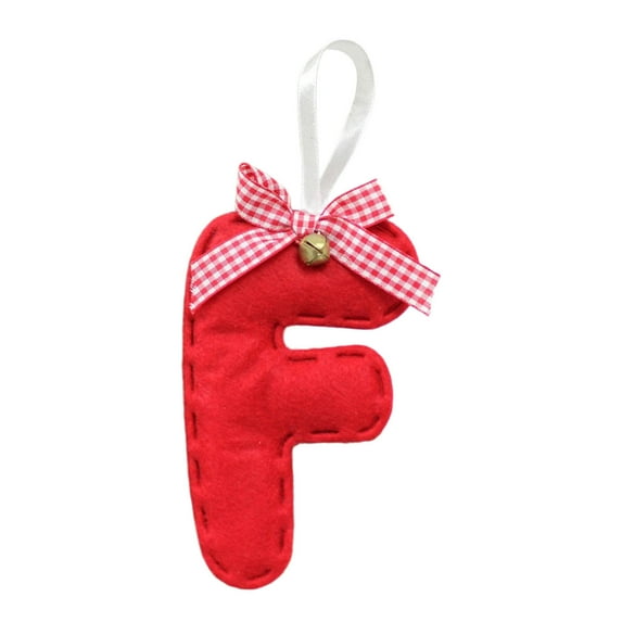 SLYNSHome Christmas 26 Letters Ornaments,Personalized DIY Christmas Initial Alphabet Letters for Xmas Tree DIY Craft Decorations - F