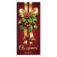 thumbnail image 1 of SLYNSHome Christmas Bow Door Cover Decorations Sign,Merry Christmas Banner Cover for Front Door Porch Home Xmas Decor, 1 of 7