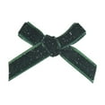 thumbnail image 1 of SLYNSHome Christmas Bow Glitter Velvet Mini Red Ribbon Bow Tie,Wreath Ornaments for Christmas Tree Xmas Decoration - Green, 1 of 7