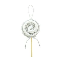 SLYNSHome Christmas Candy Ornaments for Christmas Tree Candy Cane Hanging Ornaments Pendants for Xmas Tree Party Home Decorations - Silver