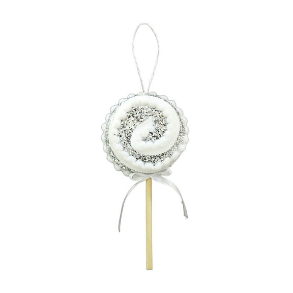 SLYNSHome Christmas Candy Ornaments for Christmas Tree Candy Cane Hanging Ornaments Pendants for Xmas Tree Party Home Decorations - Silver