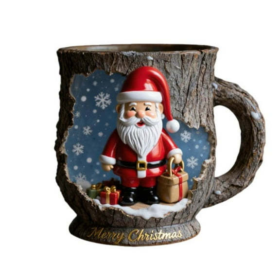 SLYNSHome Christmas Coffee Mug Coffee Cup Christmas Gifts Santa Claus Deer Snowmen Tea Mug Creative Xmas Gift for Women,Family,Friends