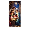 thumbnail image 1 of SLYNSHome Christmas Door Cover Decoration,Christmas Nativity Scene Front Door Cover Religious Jesus Birth Background Hanging Banner Xmas Holiday Decoration, 1 of 6