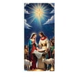 thumbnail image 1 of SLYNSHome Christmas Door Cover Decoration,Christmas Nativity Scene Front Door Cover Religious Jesus Birth Background Hanging Banner Xmas Holiday Decoration, 1 of 6