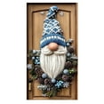 thumbnail image 1 of SLYNSHome Christmas Door Covers Decorations Xmas Blue Gnome Backdrop Banner Backdrop for Holiday New Year Party Supplies, 1 of 7