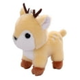 thumbnail image 1 of SLYNSHome Christmas Gifst Cute Reindeer Stuffed Doll,Plush Animal Decorations Cute Pet Deer Toys for Fall Winter House Decor - Beige, 1 of 7