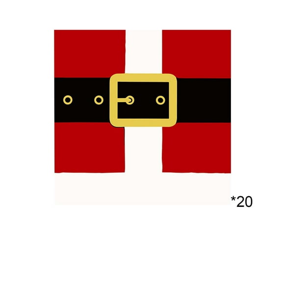 SLYNSHome Christmas Guest Napkins Set,20Pcs Decorative Paper Hand Towels Disposable Hand Towels for Home Lunch Dinner Kitchen Tableware Holiday Party Supply