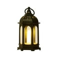 thumbnail image 1 of SLYNSHome Christmas Lantern Decorative for Indoor Outdoor,Vintage Flameless Candle Lanterns Farmhouse Shelf Wedding Front Porch Patio Decor - Black, 1 of 7