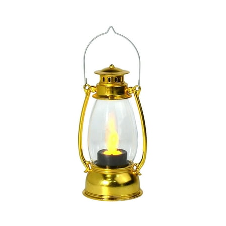 SLYNSHome Christmas Mini Lanterns Decorative LED Vintage Hanging Lantern Decor for Christmas Wedding Party - Gold