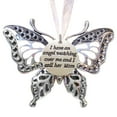 thumbnail image 1 of SLYNSHome Christmas Ornament Memorial Supplies,2024 New Butterfly Statue Memory Pendant for Tree Hanging Butterfly Keepsake Xmas Decoration for Tree Home Party Car Xmas Gift (), 1 of 5