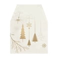 thumbnail image 1 of SLYNSHome Christmas Poinsettia Table Runner, Red Black Plaid Border Table Flag, Winter Holiday Tablecloth for Dining Room Kitchen Home Party Decor, 1 of 6