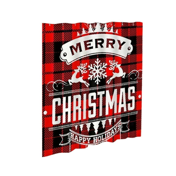 SLYNSHome Christmas Shower Curtain for Bathroom Decorations,70.8x70.8 inch Holiday Shower Curtains Christmas Background for Home Party Supplies