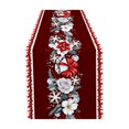 thumbnail image 1 of SLYNSHome Christmas Snowflake Table Runner, Red Holiday Table Flag, Winter Theme Tablecloth for Dining Room Kitchen Home Party Decor, 1 of 6