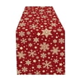 thumbnail image 1 of SLYNSHome Christmas Snowflake Table Runner, Red Holiday Table Flag, Winter Theme Tablecloth for Dining Room Kitchen Home Party Decor, 1 of 6