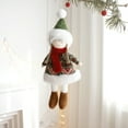 thumbnail image 1 of SLYNSHome Christmas Stuffed Dolls Decorations,Hanging Santa Snowman Reindeer Doll Long Legs Dolls Ornaments for Home Decoration, 1 of 6