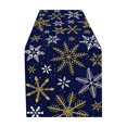 thumbnail image 1 of SLYNSHome Christmas Table Runner, Blue Green Ornament Print Table Flag, Winter Holiday Tablecloth for Dining Room Kitchen Home Party Decor, 1 of 6