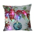 thumbnail image 1 of SLYNSHome Christmas Throw Pillow Cover with LED Lights,Light-up Winter Pillow Cases 18x18 inch Pillowcase Holiday Cushion Case for Couch Bed Sofa Decor, 1 of 7
