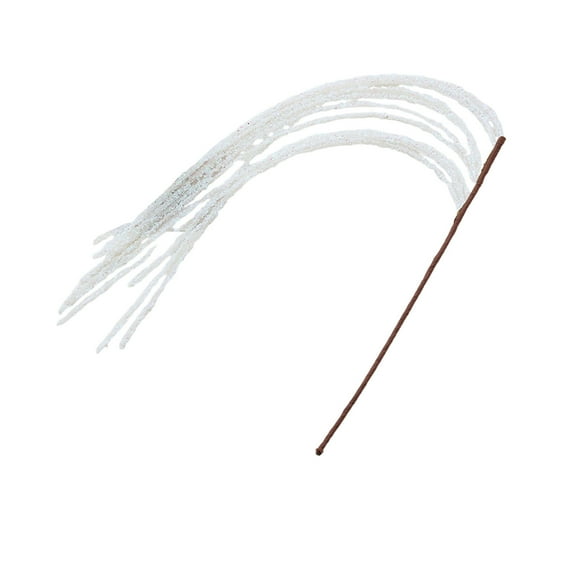 SLYNSHome Christmas Tree Decorations,Glitter Firework Spray Picks Xmas Tree Ornaments for Mantel Fireplace Door Tree Winter Wreath Home Vase Decor - Silver