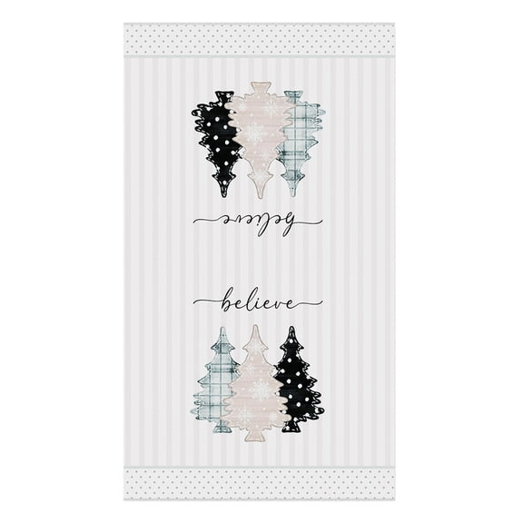 SLYNSHome Christmas Tree Kitchen Dish Towels Merry Christmas,Winter Drying Cloth Tea Towels for Cooking Baking