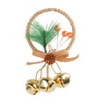 thumbnail image 1 of SLYNSHome Christmas Tree Ornament Hanging Bow Xmas Ball Bells Pendant Decorations for Crafts Christmas Holiday Party Favors - Gold, 1 of 7