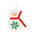 thumbnail image 1 of SLYNSHome Christmas Tree Ornaments,Cute Reindeer Snowmen Non-woven Hanging Pendant for Xmas Holiday Party Decor - White, 1 of 6